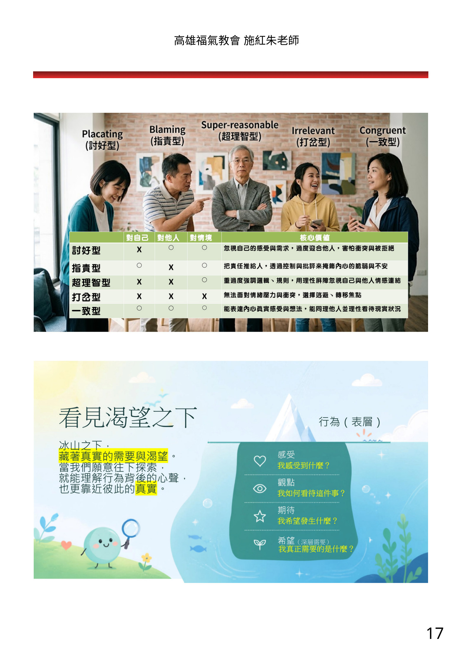 福音班長培訓電子手冊南部場，第 17 頁